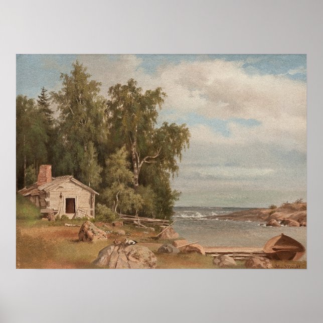 Poster de arte "Lehtisaari" de Von Wright (Frente)