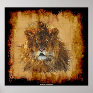 Poster de Arte León Rey de la Selva