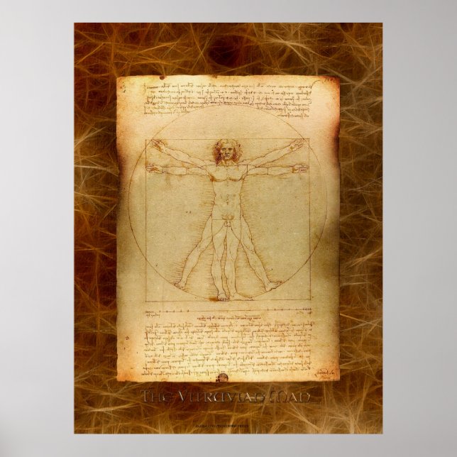 Poster de Arte Leonardo Da Vinci (Frente)