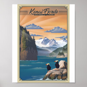 Poster de Arte Litho del Parque Nacional de los Fi