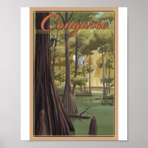 Poster de Arte Litho del Parque Nacional del Conga