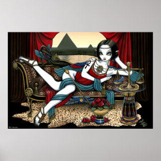 poster de arte Maat Angel, diosa egipcia "Mayet"