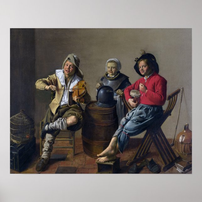 Poster de arte "Making Music" de Molenaer (Frente)