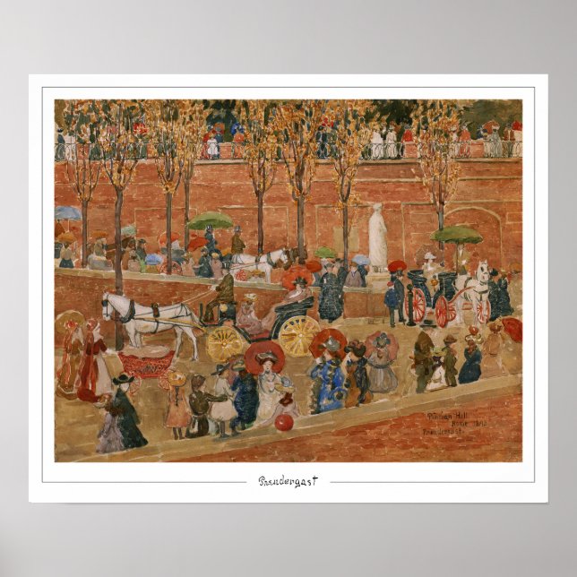 Poster de arte Maurice Prendergast Zedign #5 (Frente)