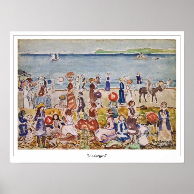 Poster de arte Maurice Prendergast Zedign #9 (Frente)
