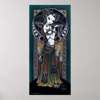 poster de arte "Melita" de danza gótica de fusión 