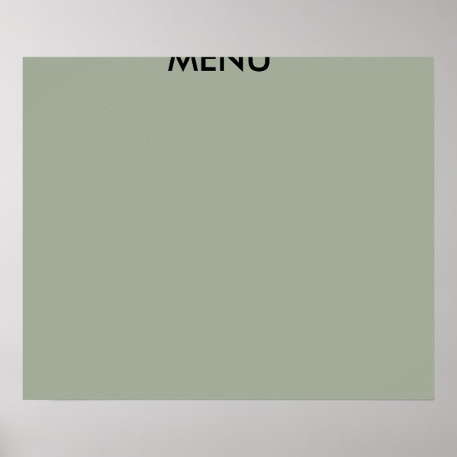 POSTER de ARTE MENÚ (Frente)