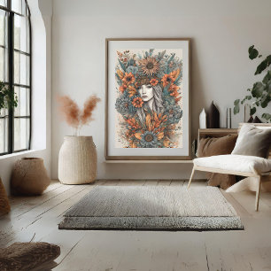 Poster de arte moderno Boho