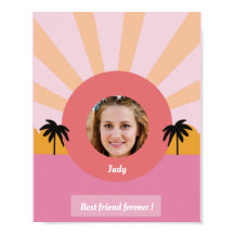 Póster de arte moderno de foto personalizada mejor