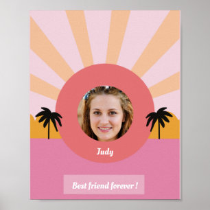 Póster de arte moderno de foto personalizada mejor