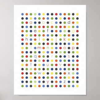 POSTER de arte moderno Dot Wall de ABC