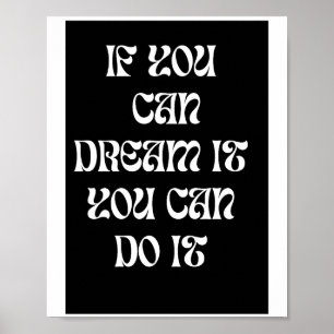 Poster de arte Motivation Black and White Amsterda