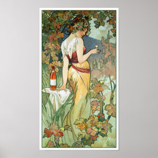 Poster de arte mucha: Cognac
