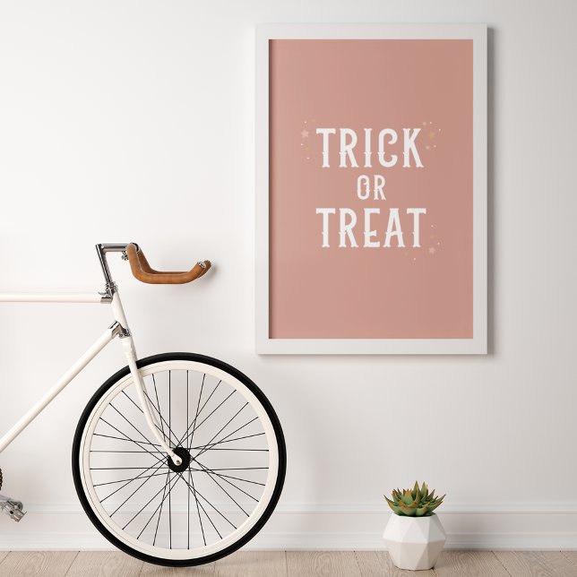Poster de arte mural de Halloween con trucos o tru (Subido por el creador)