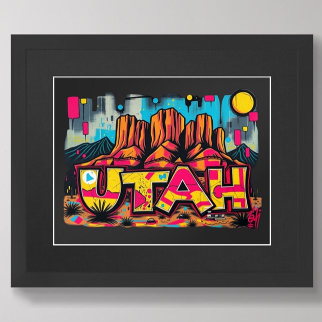 Poster de arte mural de Utah USA (Subido por el creador)