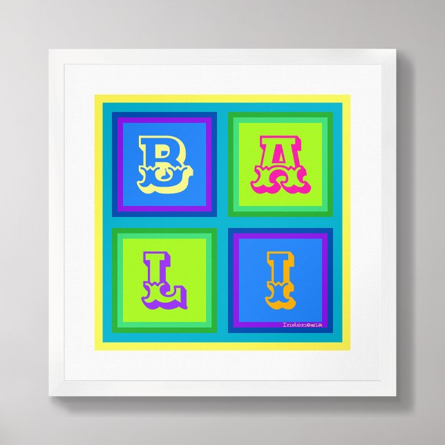 Poster de arte mural moderno de Bali Indonesia (Subido por el creador)