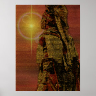 Poster de arte nativo de Sun
