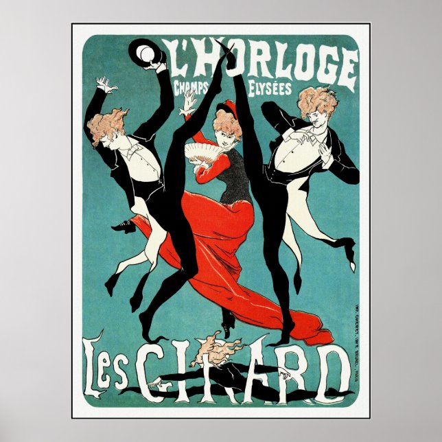 Poster de Arte Nuevo Cheret: Les Girard: Danza (Frente)