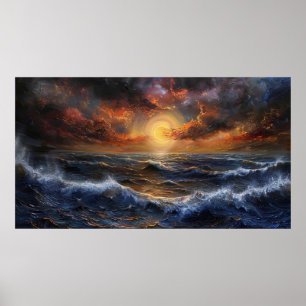 Poster de arte Ocean Sunset
