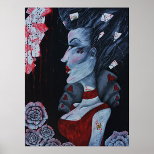 Poster de arte original de la Reina Roja