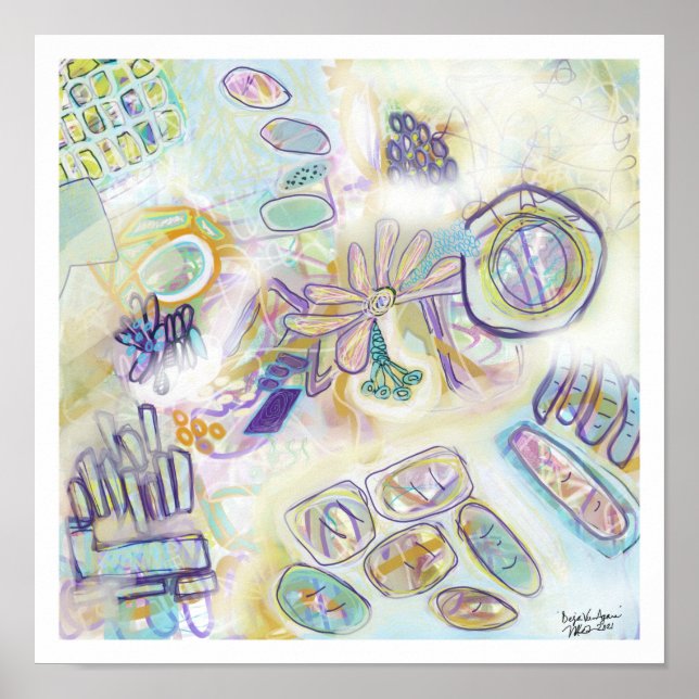 Poster de arte original original de impresión mode (Frente)