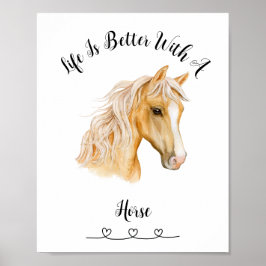 Poster de arte Palimino Horse Wall