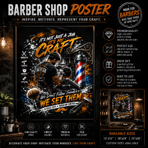 Póster de Arte para Barbería