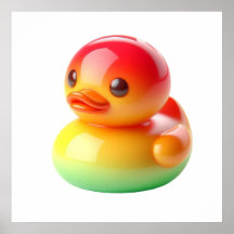 Póster de Arte para Pared de Juguete de Pato de Co