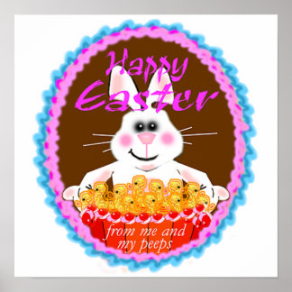 Poster de arte Pascua Peeps