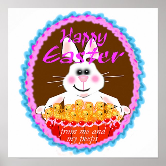 Poster de arte Pascua Peeps (Frente)