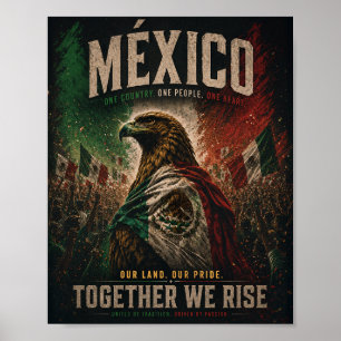 Póster de Arte Patriótico Águila de México