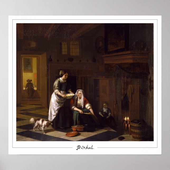 Poster de arte Pieter de Hooch Zedign #13 (Frente)