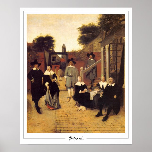 Poster de arte Pieter de Hooch Zedign #143 (Frente)