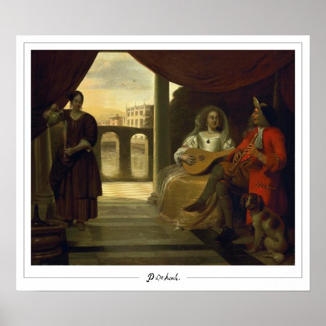 Poster de arte Pieter de Hooch Zedign #17 (Frente)
