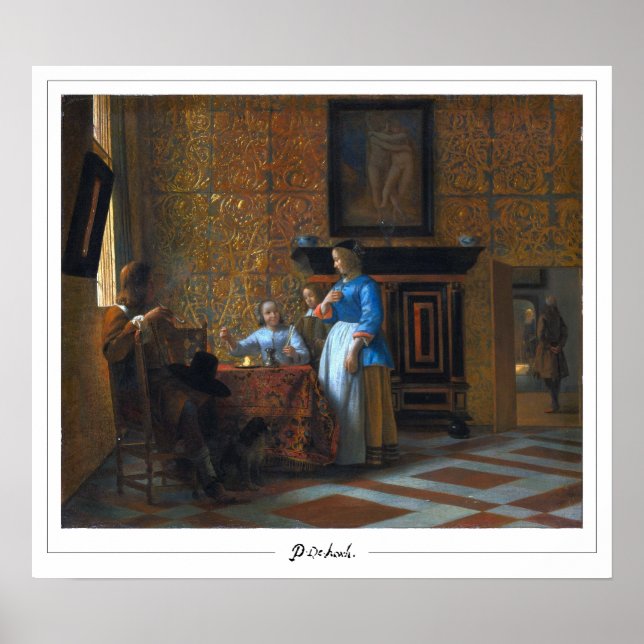 Poster de arte Pieter de Hooch Zedign #19 (Frente)