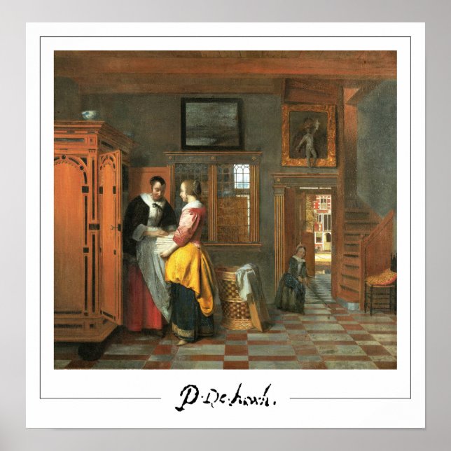 Poster de arte Pieter de Hooch Zedign #3 (Frente)