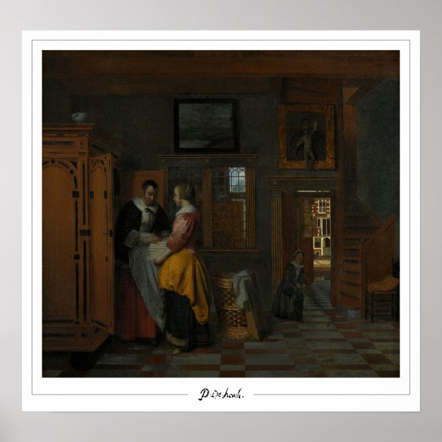 Poster de arte Pieter de Hooch Zedign #3 (Frente)