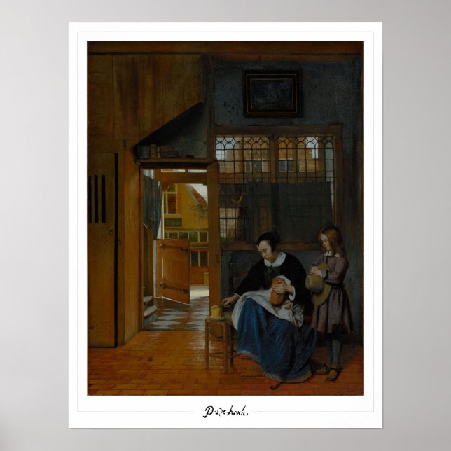 Poster de arte Pieter de Hooch Zedign #8 (Frente)