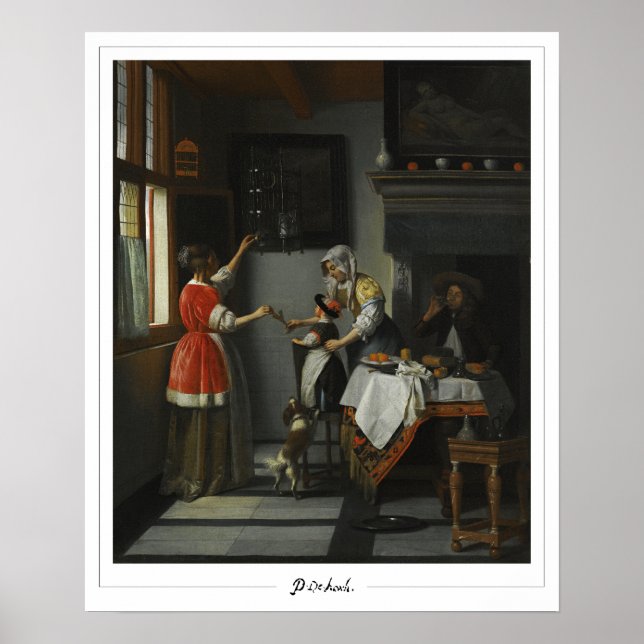 Poster de arte Pieter de Hooch Zedign #9 (Frente)