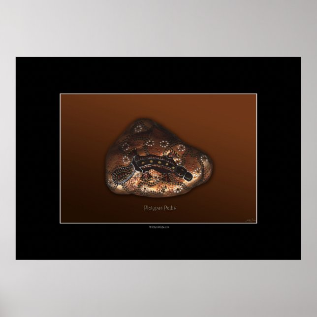 POSTER de arte PLATYPUS PATHS (Frente)