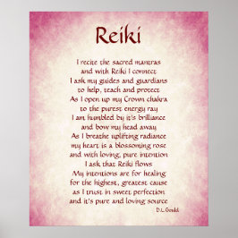 poster de arte poético de Reiki