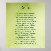 poster de arte poético de Reiki