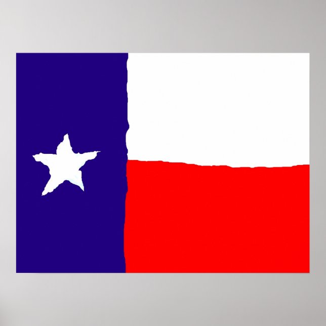 Poster de arte pop con bandera de Texas - impresio (Frente)