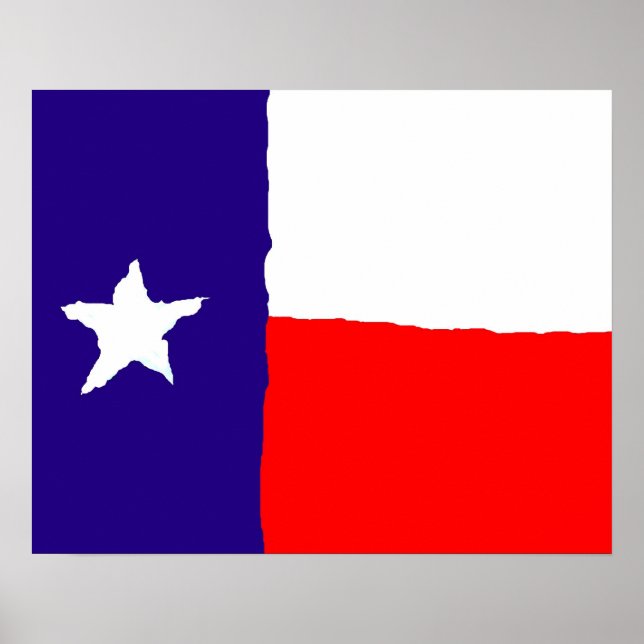 Poster de arte pop con bandera de Texas - impresio (Frente)