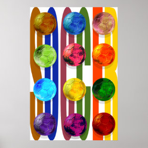 Poster de Arte Pop de Brasil 2014 en la Copa Mundi