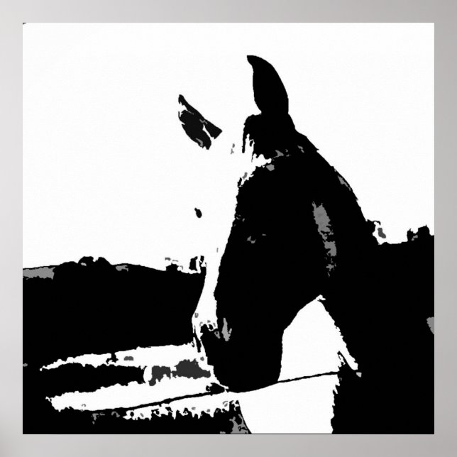Póster de arte pop de caballo (Frente)