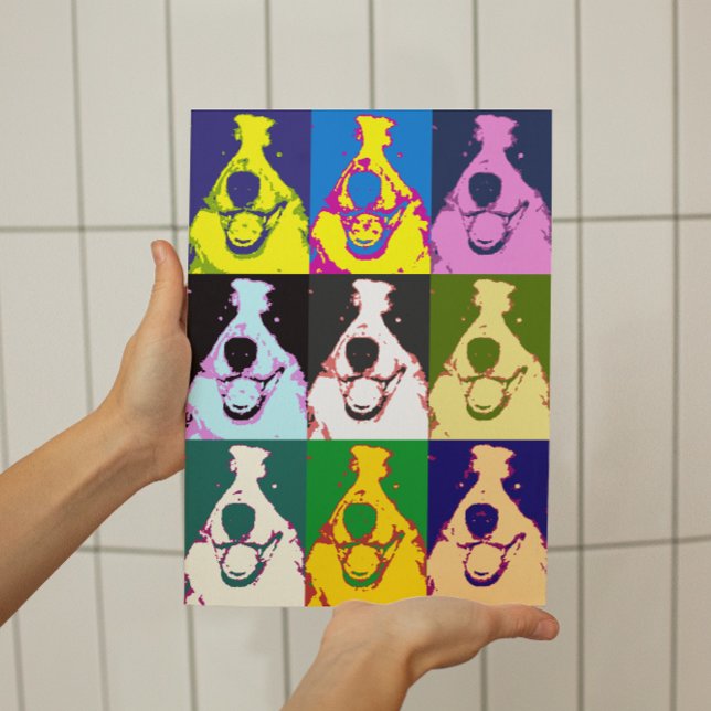 Poster de arte pop de Collie de borde (Subido por el creador)