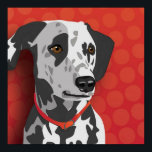 Poster de arte pop de Dalmacia<br><div class="desc">Este diseño puede representar a Dalmatian, Dal, Dally, Carriage Dog, Spot Coach Dog, Firehouse Dog, Plum Pudding Dog, Dalmatiner, </div>