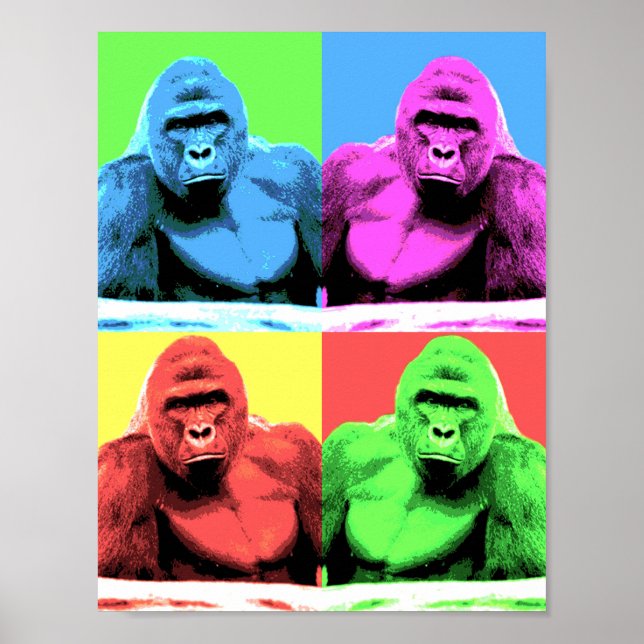 Poster de arte pop de Harambe (Frente)