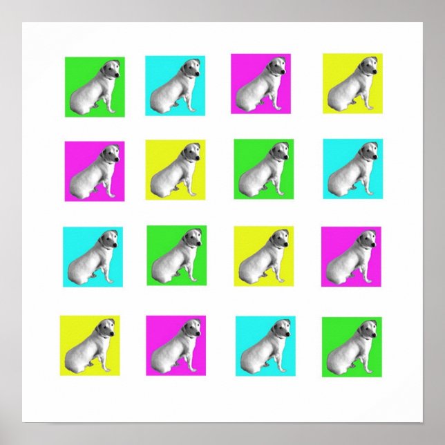 Poster de arte pop de Jack Russell (Frente)